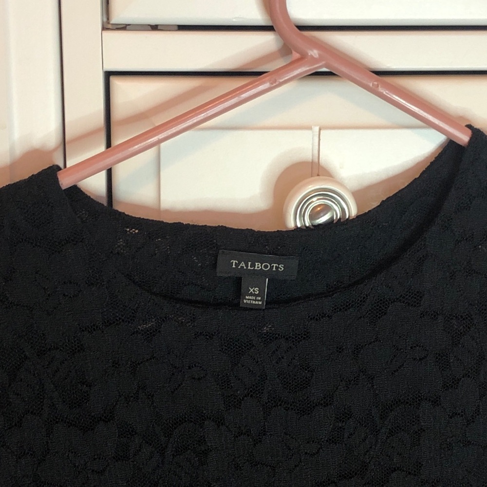 talbots lace t shirt